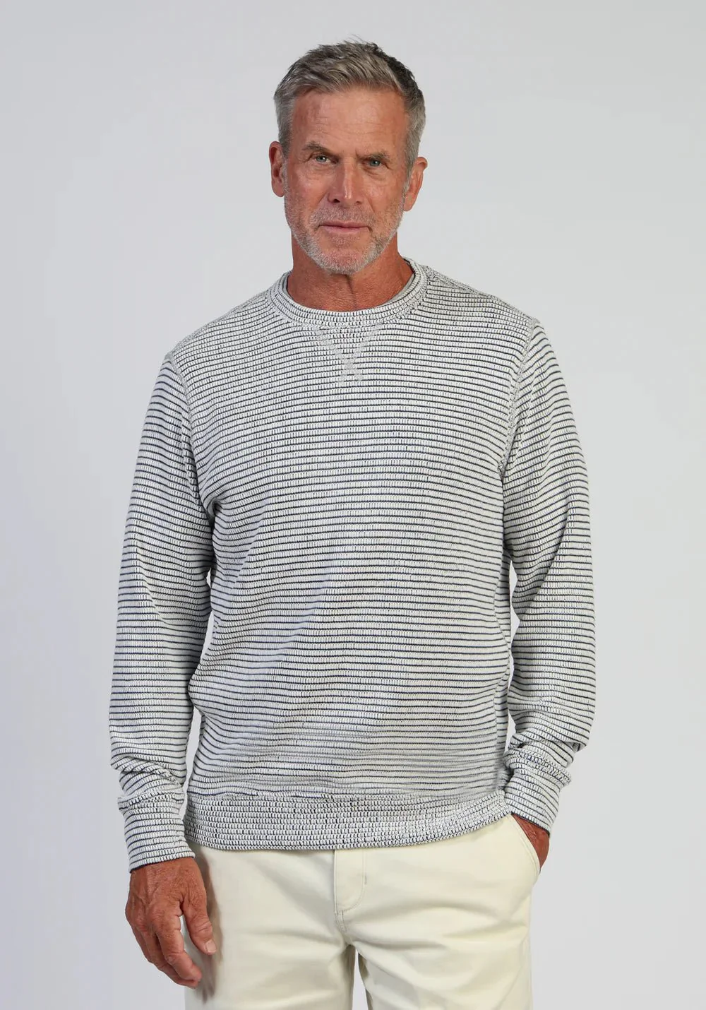 M BAHA STRIPE LS
