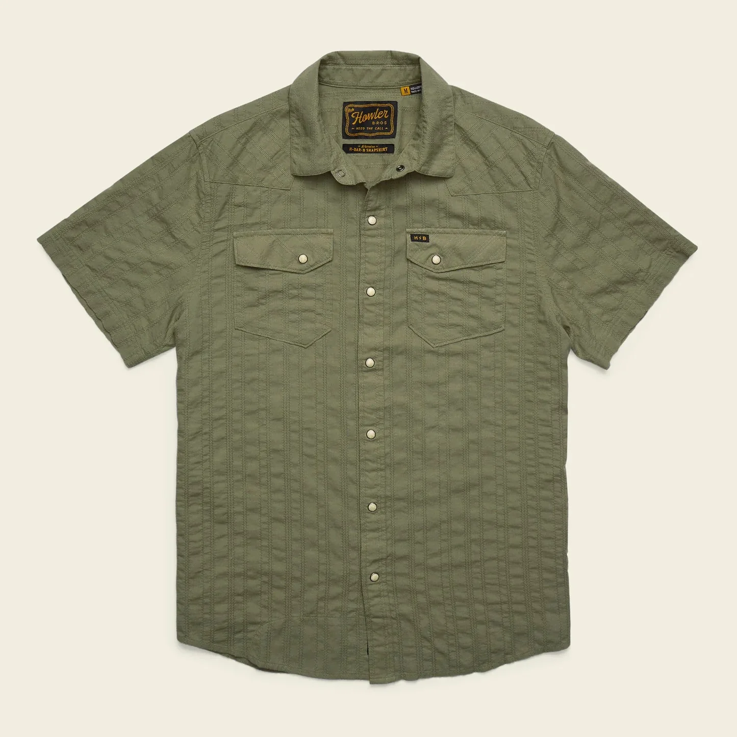 M H BAR B SNAPSHIRT
