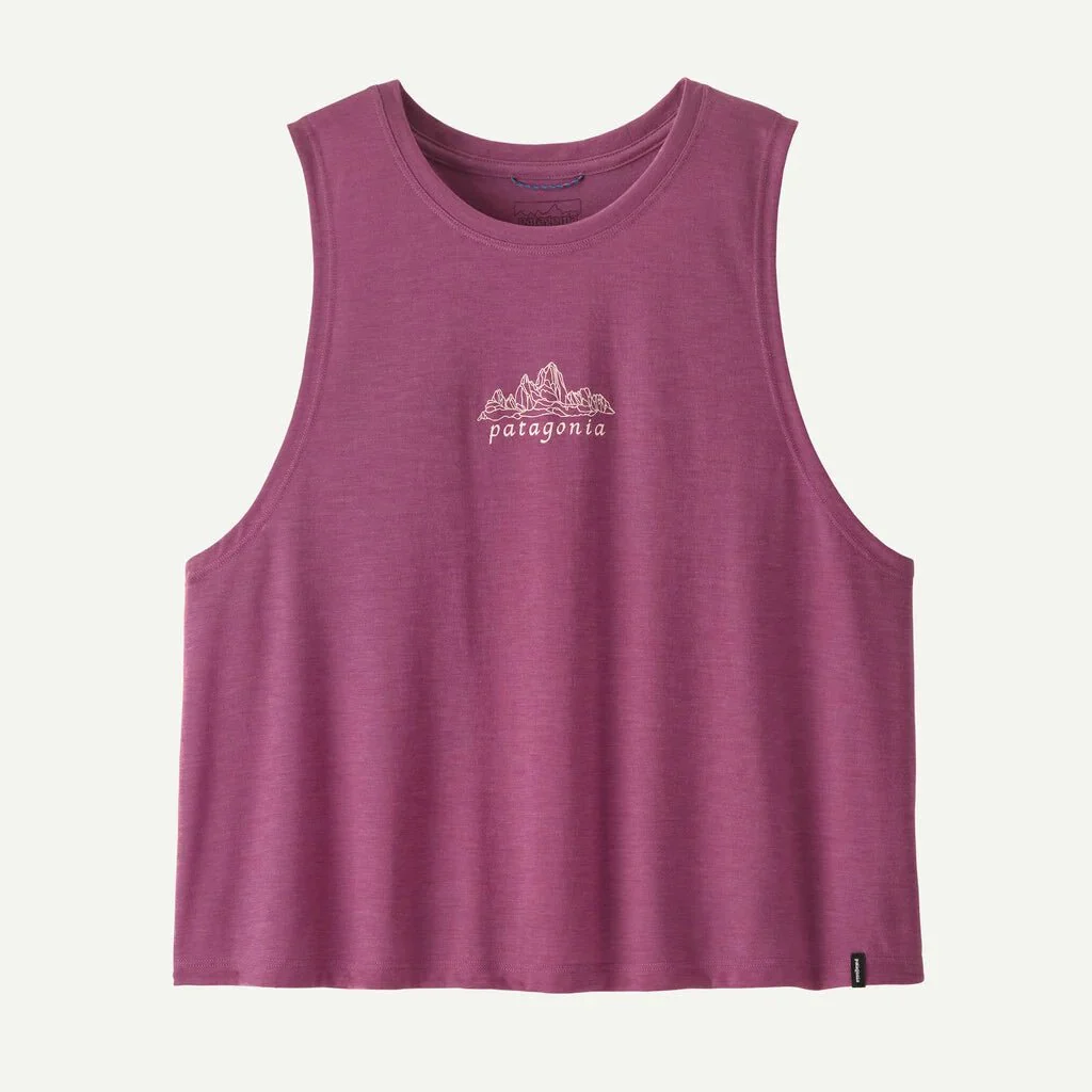 W CAP COOL TRAIL CROPPED TANK