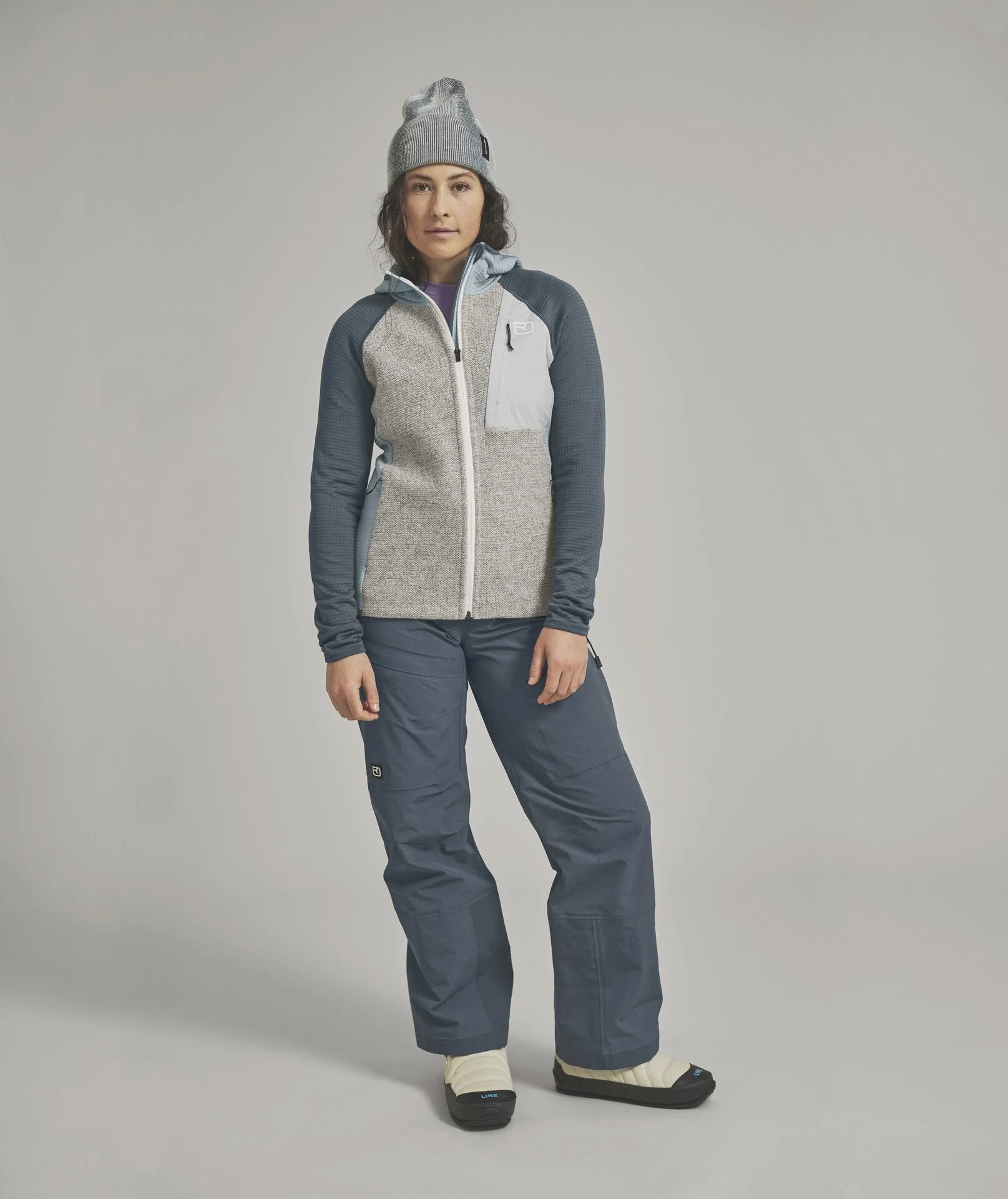 W FLEECE GP CLASSIC KNIT HOODY - Image 3