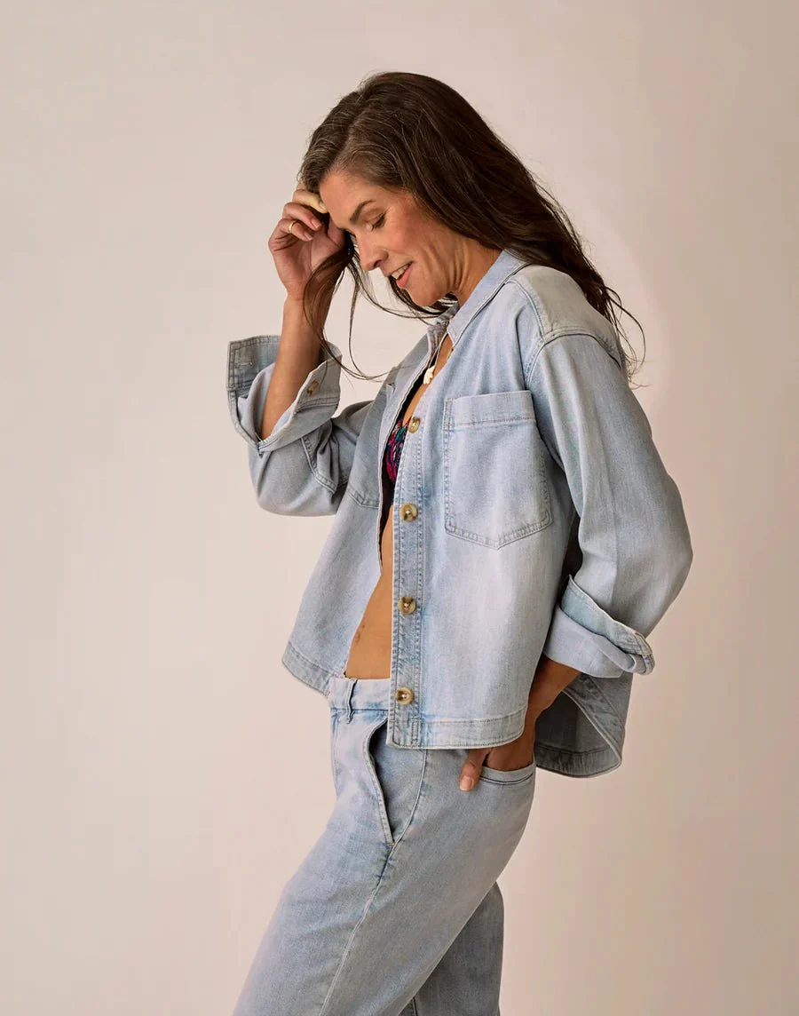 W FLORA DENIM SHACKET - Image 3