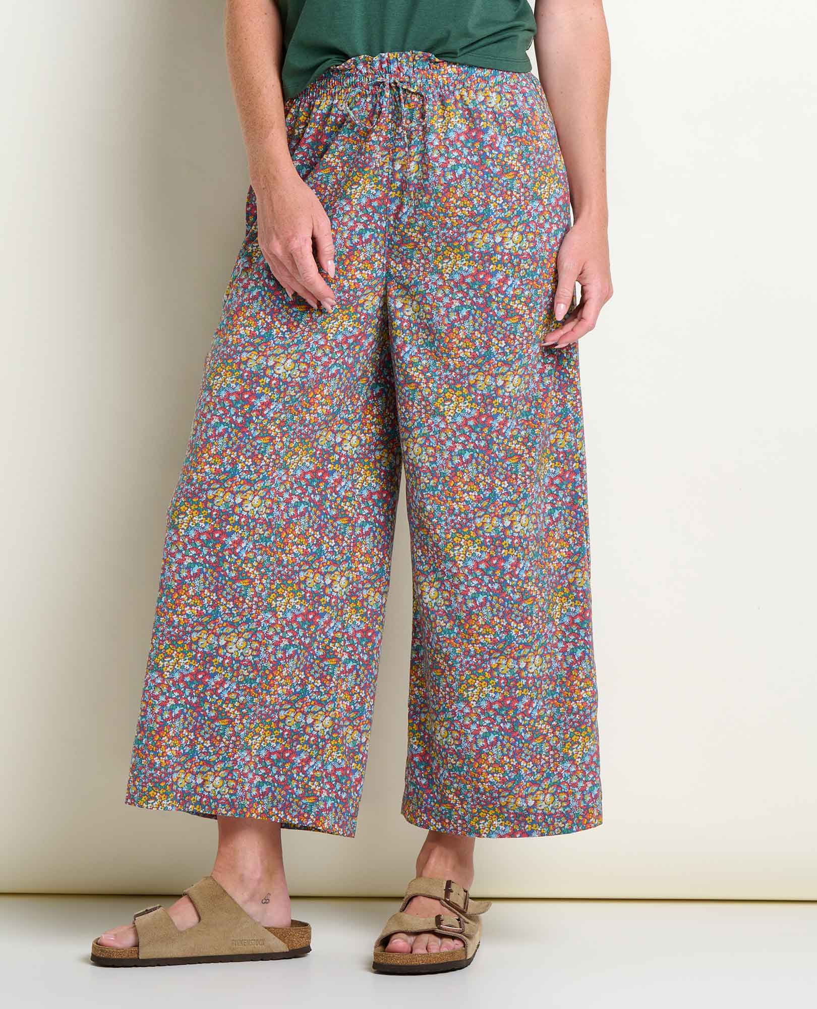 W SUNKISSED WIDE LEG CROPPED PANT