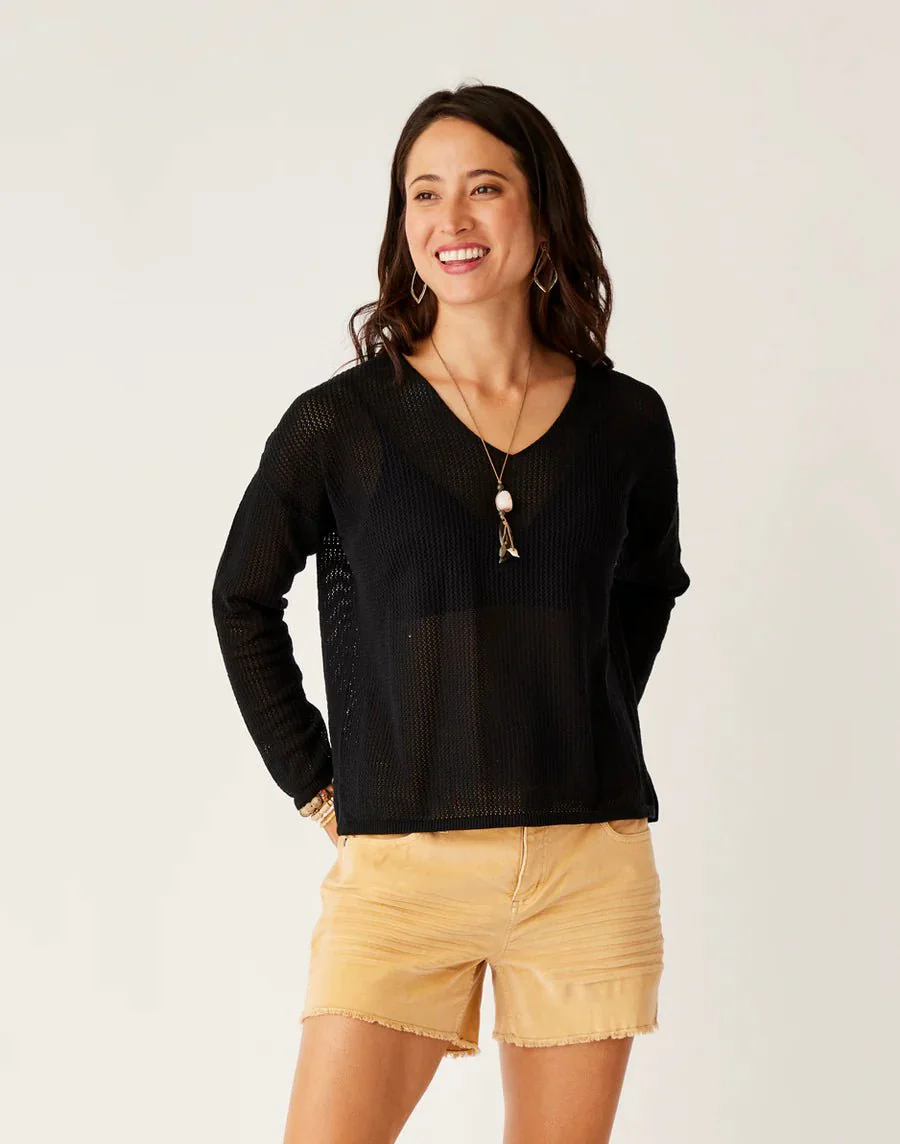 W ZELLA MESH PULLOVER